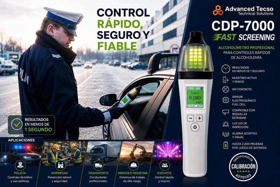 Alcoholímetro CDP 7000 Fast Screening
