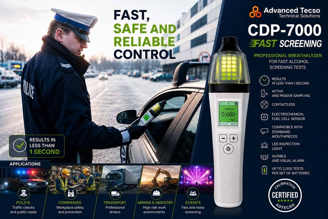 Alcoholímetro CDP 7000 Fast Screening