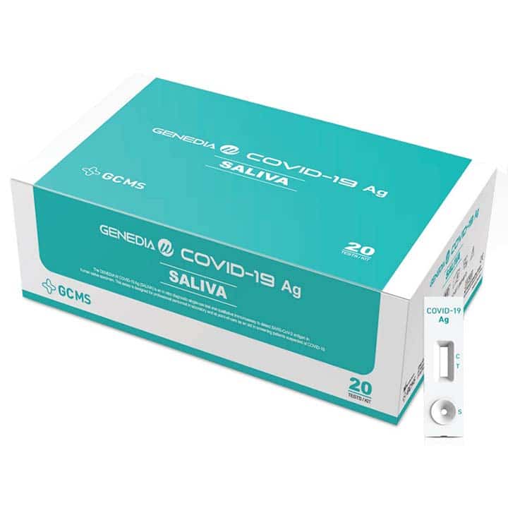 Test de antÃgenos COVID-19 por saliva GENEDIA W 643G-S -Pack 20