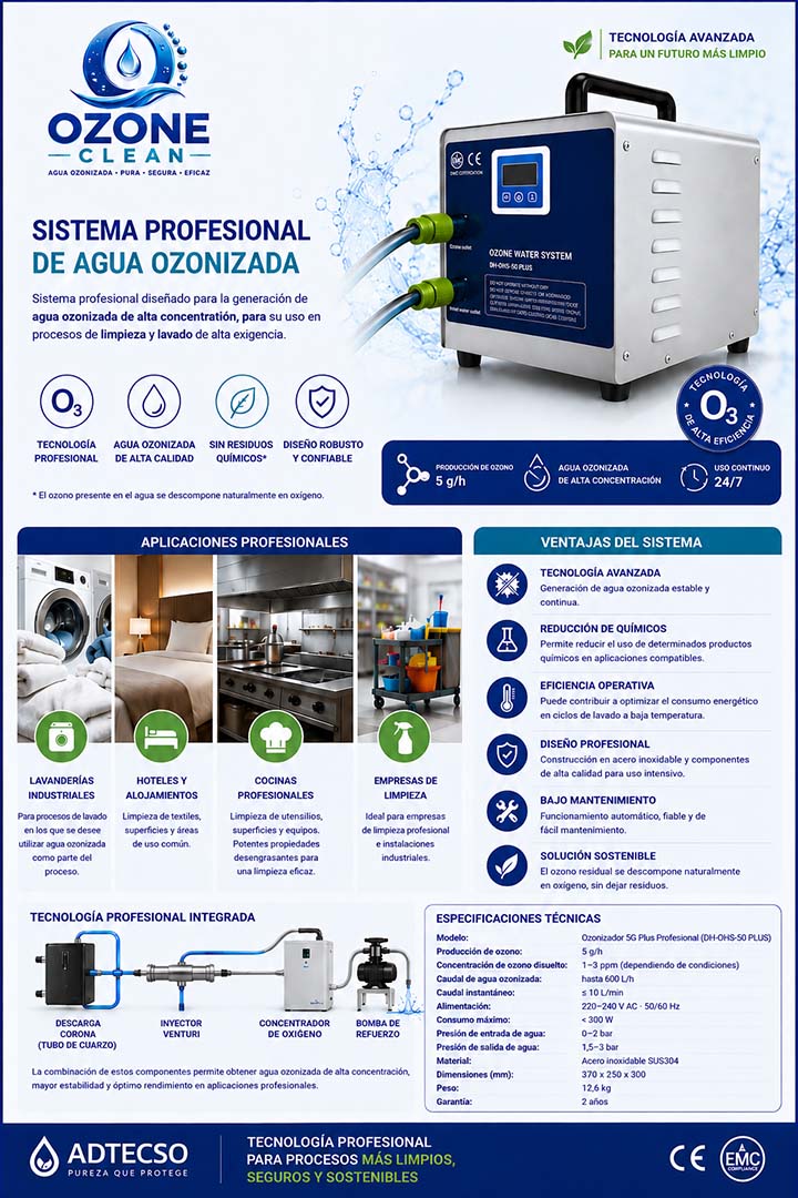 Ozonizador de Agua Portátil 5G Plus Profesional Ozone-Clean_Doc_Es