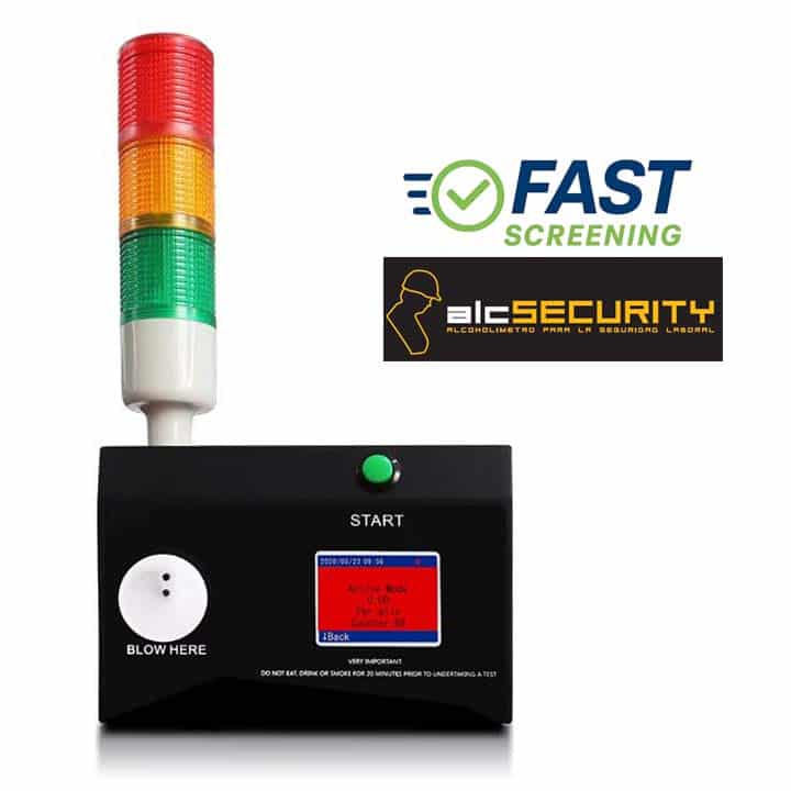 Alcoholímetro para control Laboral ALC Security AT-304W Fast Screening