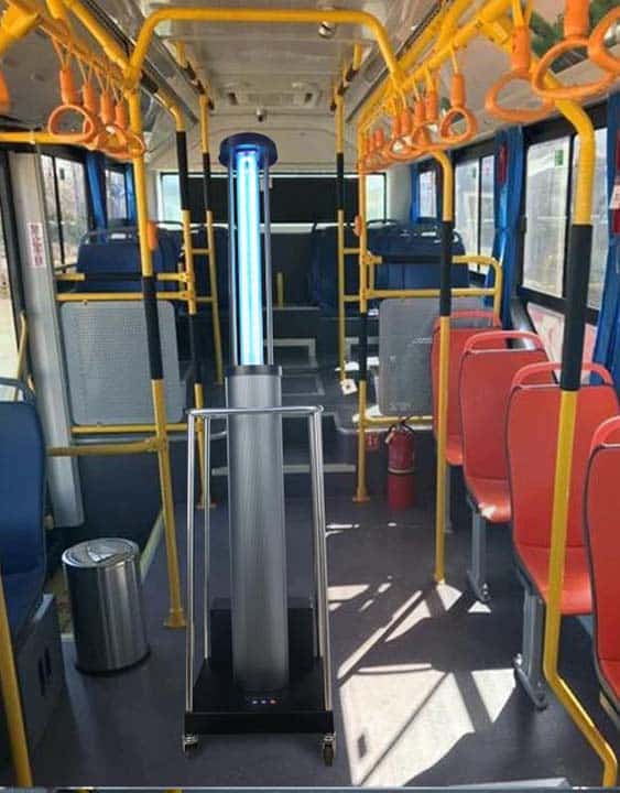 Lámpara UV-C de esterilización y purificación AT-UVC 120-200W transportable