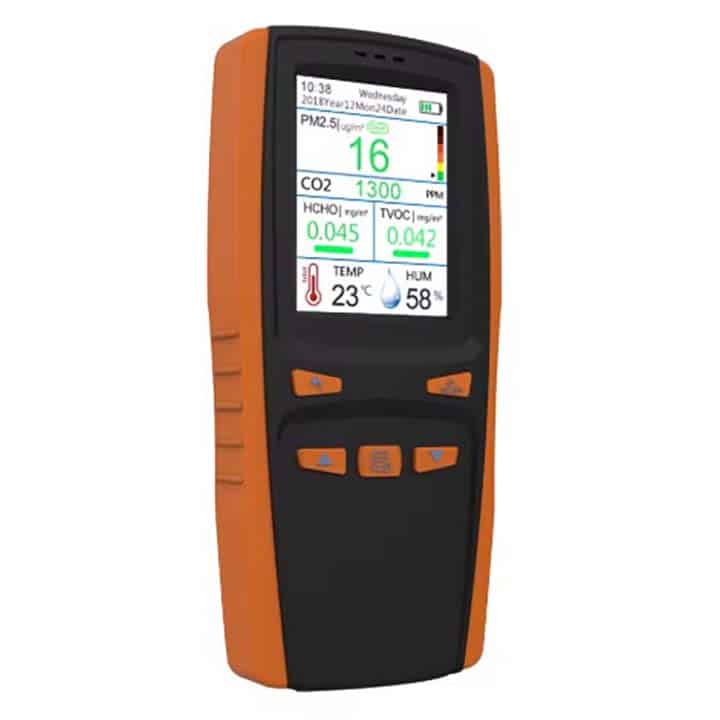 Monitor de Calidad del Aire multiparámetro DM509M con Registro de Datos y Descarga a PC