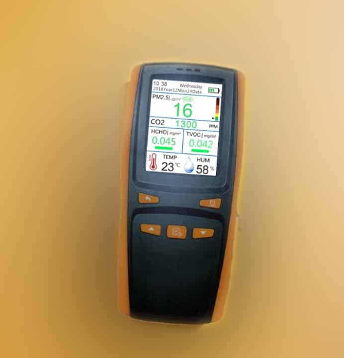 Monitor de Calidad del Aire multiparámetro DM509M con Registro de Datos y Descarga a PC