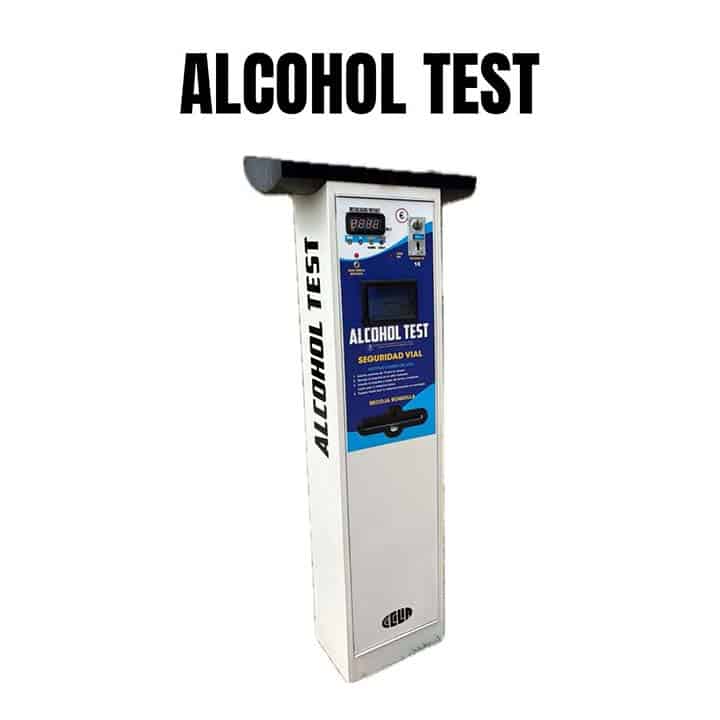 Alcoholímetro vending autónomo con placas solares para exteriores B&G-SOLAR