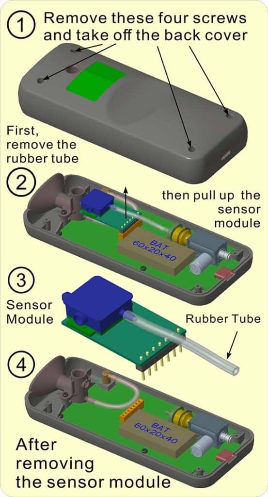Alcoholímetro profesional Zaphir AT-4000 certificado EN-15964