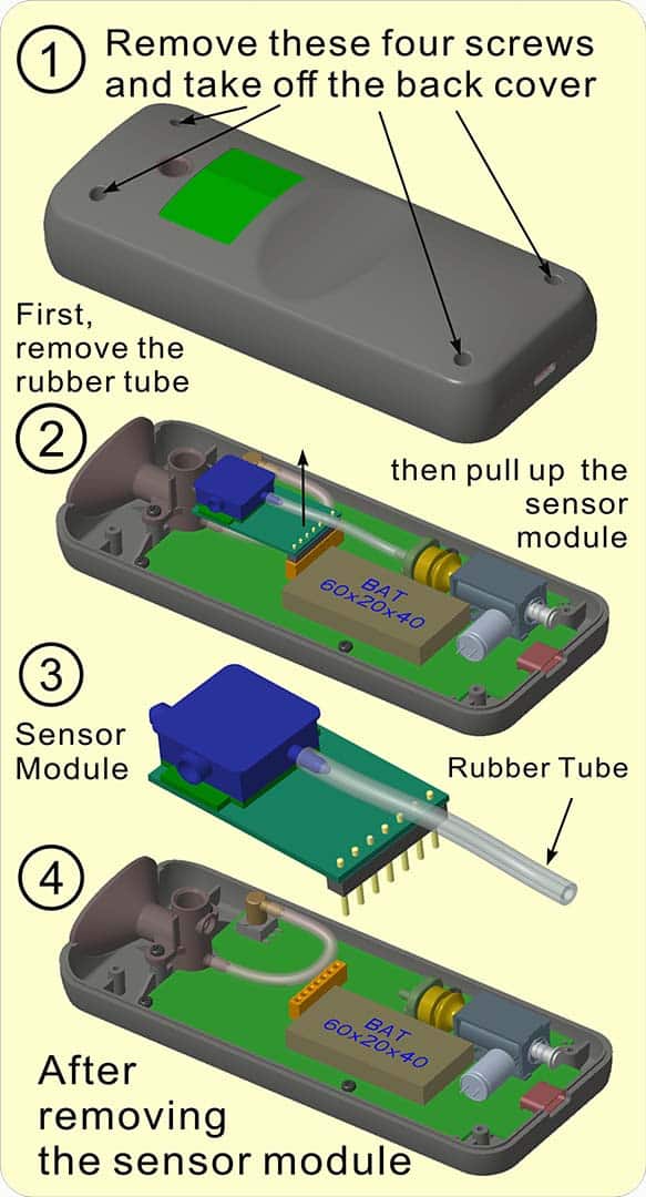 Alcoholímetro profesional Zaphir AT-4000 certificado EN-15964