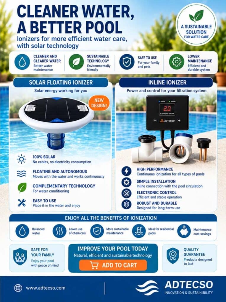 Ionizadores para piscinas: funcionamiento, mantenimiento y control del agua con tiras reactivas