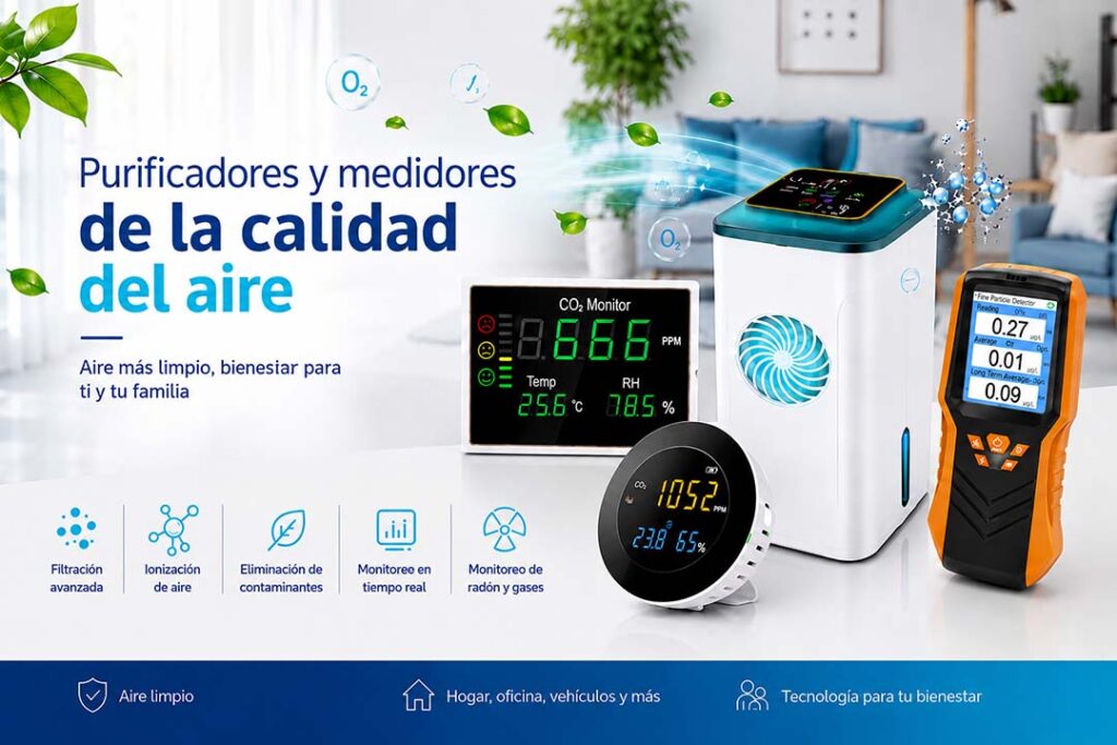 Purificadores y medidores de la calidad del aire