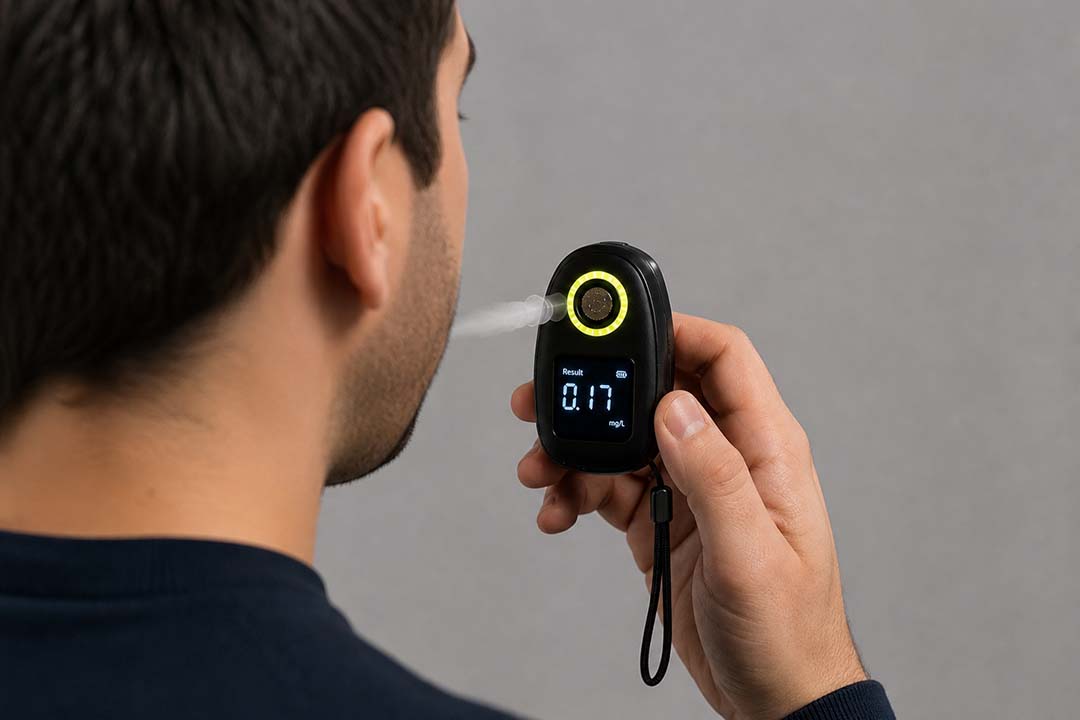 Alcoholimetro Personal YOUBLOW 1000 Portatil sin boquilla y recargable USB-C