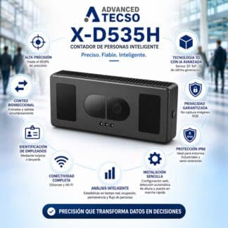 Cámara Inteligente Contador de Personas X-D535H com Tecnología de sensor 3D IA