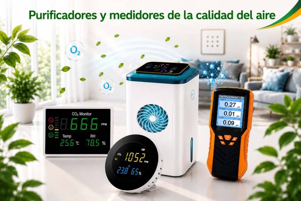 Purificadores y medidores de la calidad del aire