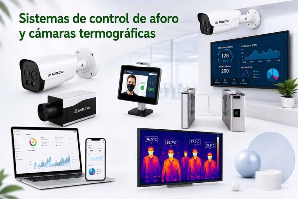 Sistemas de control de aforo y cámaras termográficas