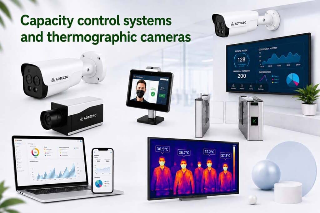 Sistemas de control de aforo y cámaras termográficas
