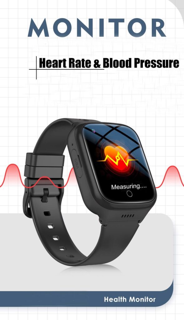 Smartwatch K-141 4G con localizacion GPS, monitor de estado de salud, SOS y voz bidireccional